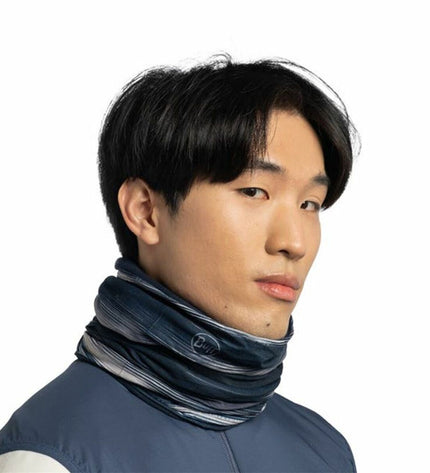 Buff Nekwarmer Buff Arky Navy marine blue neck warmer for outdoor sports, camping, and hiking, made for warmth and comfort.