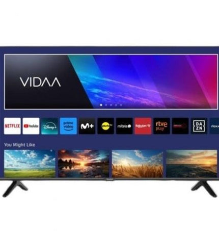 Sunstech 40-inch Full HD LED Smart TV with WiFi, electronic TV for home entertainment, showcasing the screen and sleek design.