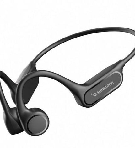 Sunstech Triton MP3 player with 32GB storage, designed for sport and outdoor use, shown in black.
