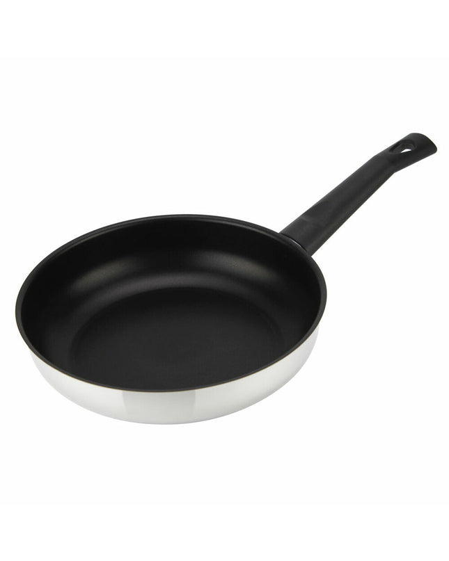 Magefesa Pan for cooking, stainless steel kitchen cookware with sturdy handles, suitable for versatile kitchen use.