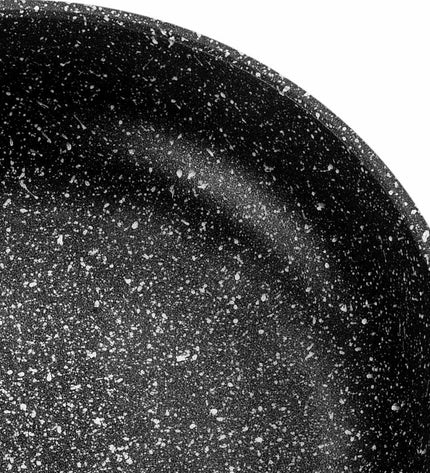 Fagor ALUTHERM 26 black cast aluminum frying pan for home cooking, with a non-stick surface and ergonomic handle.