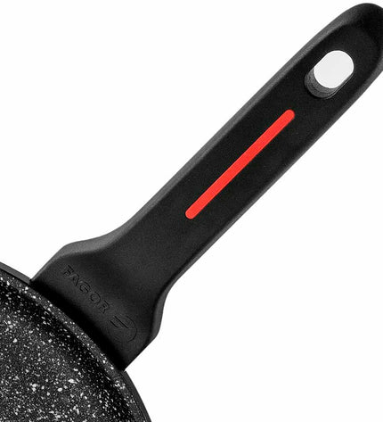 Fagor ALUTHERM 26 black cookware pan for home cooking, shown with black handle and aluminum body, ideal for kitchen use