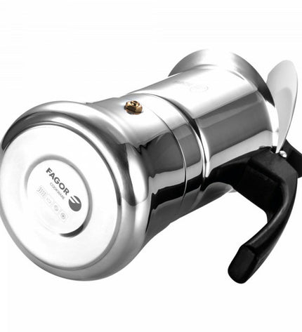 Fagor Italiaanse koffiepot in roestvrij staal for huis en koken, perfect voor het zetten van koffie.