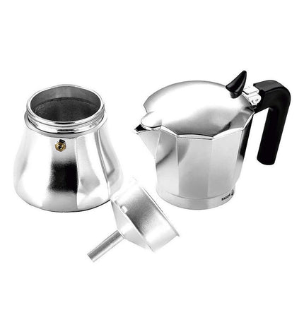Fagor Italiaanse koffiepot van staal en aluminium, 9 kopjes, geschikt voor huis en koken, ideaal voor verse koffie.