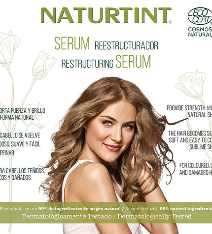 Naturtint Reparación voedingssupplement in 125 ml bottle, health and personal care product for hair repair and nourishment.