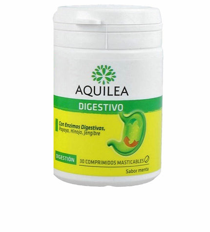 Aquilea Digestivo digestive supplement bottle with label, health and personal care product for digestion support.