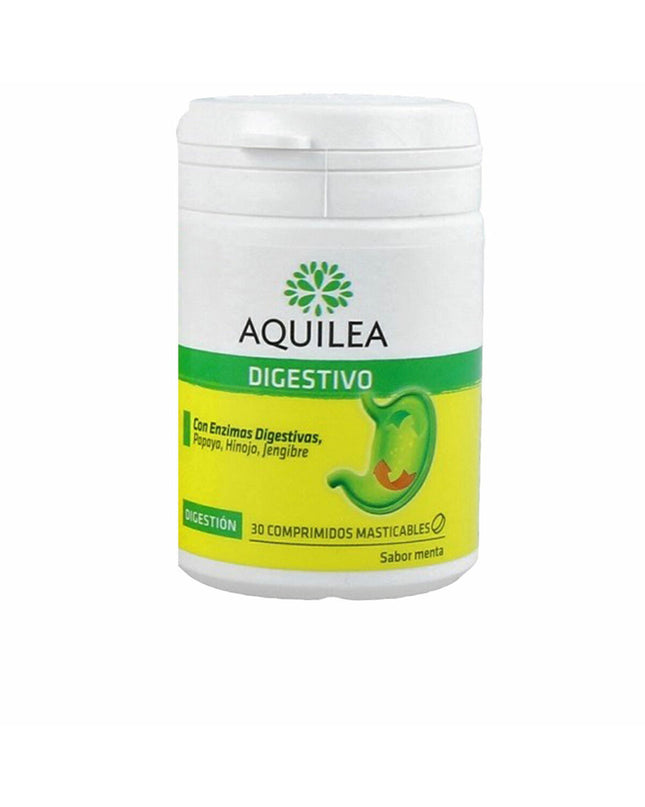 Aquilea Digestivo digestive supplement bottle with label, health and personal care product for digestion support.