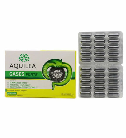 Aquilea Spijsverteringssupplement Gases, 60 capsules, health and personal care, aiding digestion and reducing bloating.
