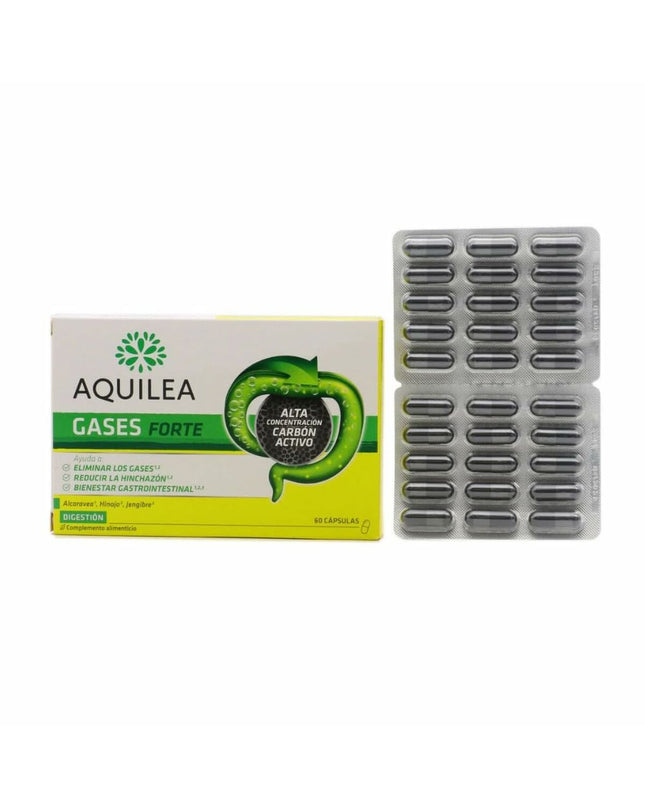Aquilea Spijsverteringssupplement Gases, 60 capsules, health and personal care, aiding digestion and reducing bloating.