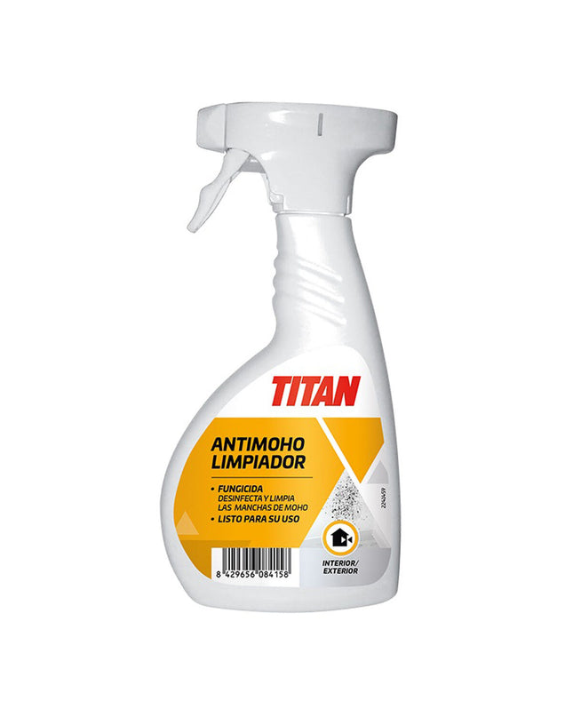 Titanlux Schimmelreiniger in 500 ml bottle, mold remover for home cleaning and bathroom sanitation.