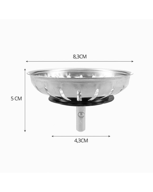 Fontastock bathroom drain stopper, 74x59x8 mm, for household bathroom use, made by Fontastock, shown in image.