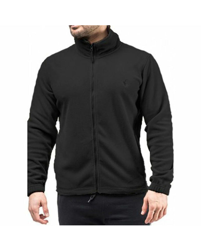 Black Alphaventure men's sports jacket for outdoor activities, featuring a lightweight design and athletic fit.