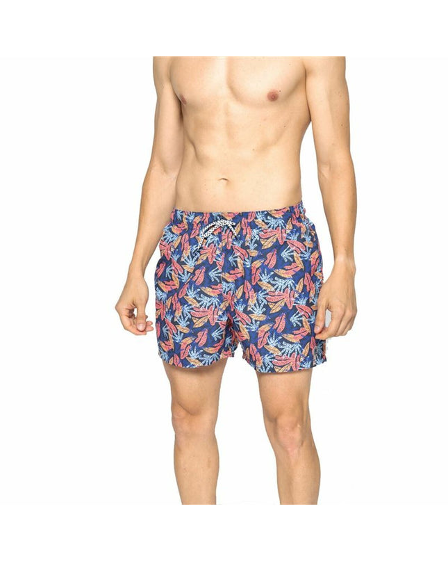 Multicolour men's swim shorts by Koalaroo, designed for watersports and outdoor activities, featuring a vibrant, sporty style.