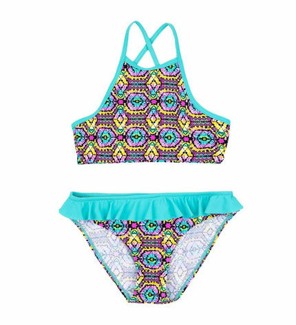 Multicolour girls' bikini shorts by Go & Win for sport and watersport, featuring vibrant, quick-dry fabric and comfortable fit.