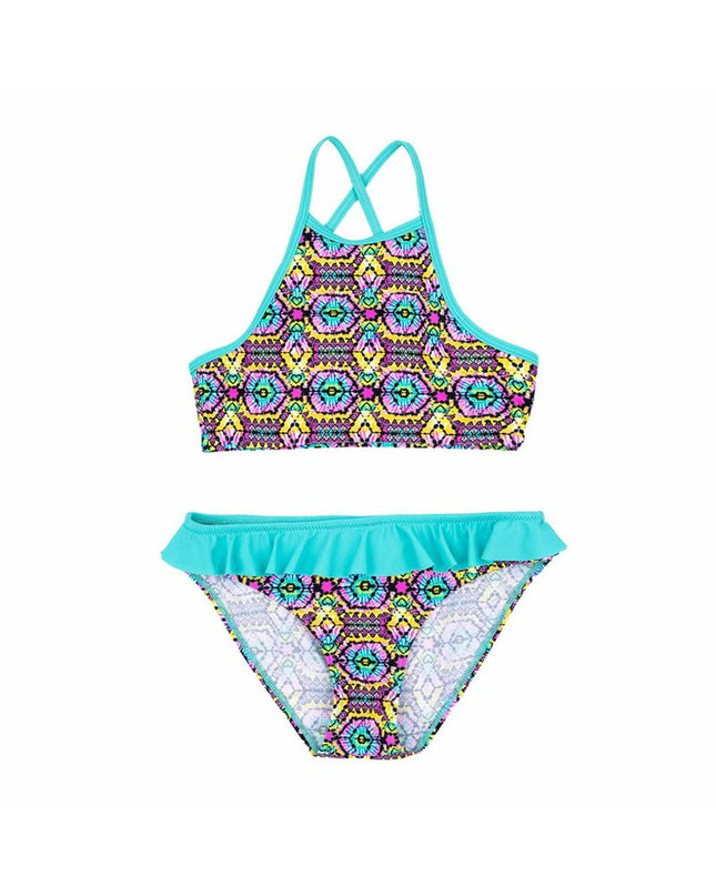 Multicolour girls' bikini shorts by Go & Win for sport and watersport, featuring vibrant, quick-dry fabric and comfortable fit.
