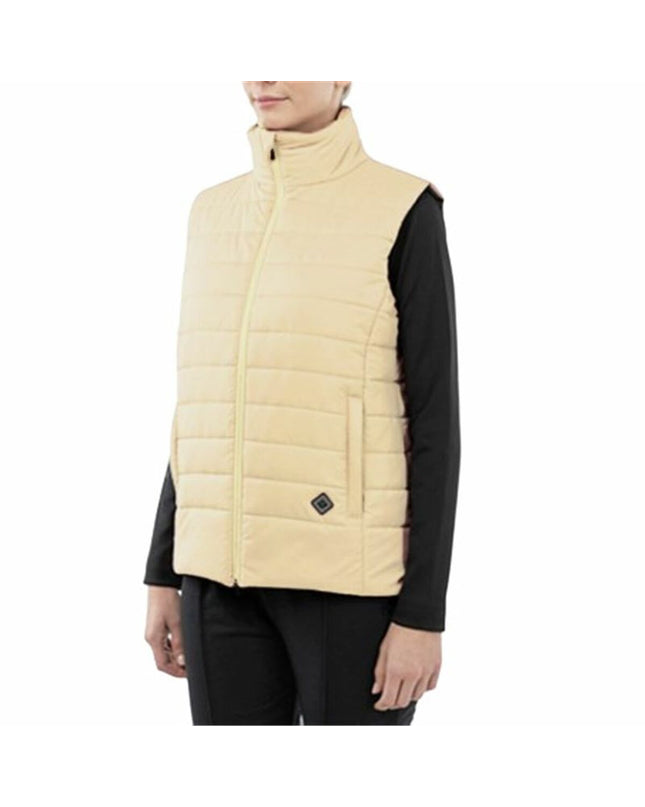 Multicolour Alphaventure damesvest for sport, outdoor, camping, and hiking, shown in a close-up image highlighting its vibrant colors.