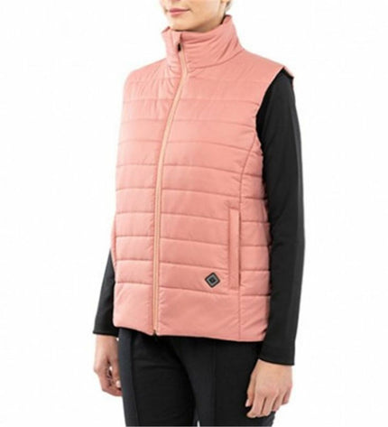 Multicolour women's Alphaventure leduk sport and outdoor vest with lightweight, durable design for camping and hiking activities.
