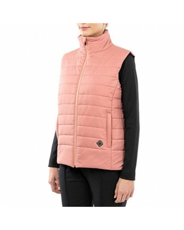 Multicolour women's Alphaventure leduk sport and outdoor vest with lightweight, durable design for camping and hiking activities.