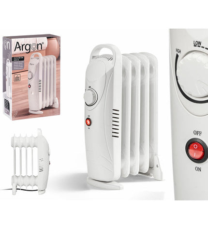 Argon Verwarming Argon Wit 650W, portable heater for home and cooking, white with control panel and vents visible.