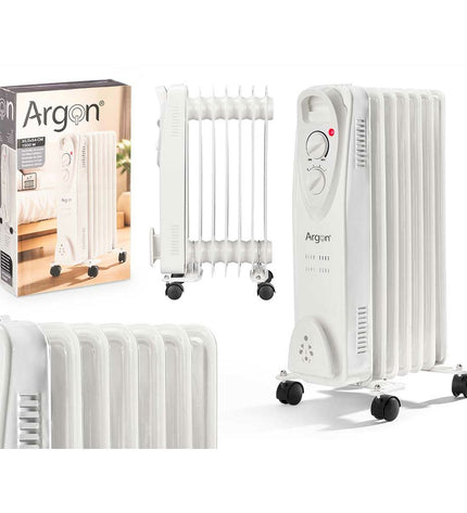 Argon Verwarming Argon Wit 1500 W, portable heater for home use, showing a sleek white heating unit with controls