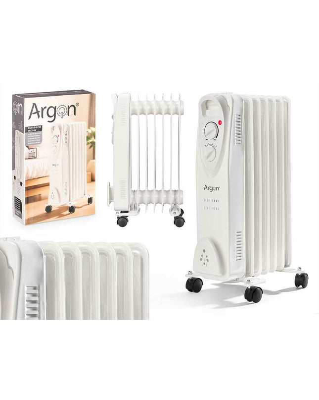 Argon Verwarming Argon Wit 1500 W, portable heater for home use, showing a sleek white heating unit with controls