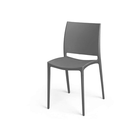 Gray polypropylene chair from Gift Decor, measuring 41 x 79 x 46 cm, suitable for home and kitchen decor.