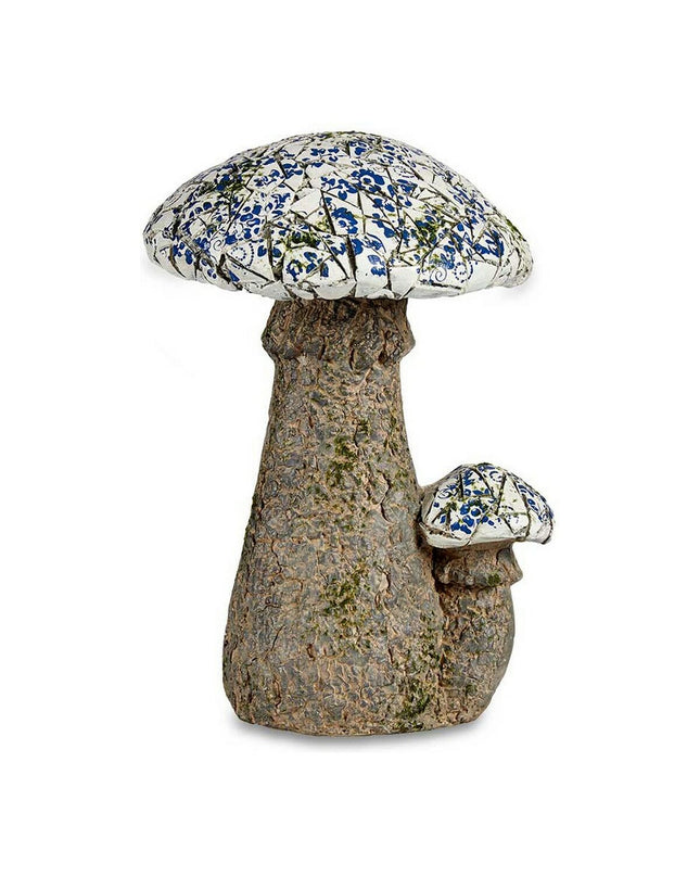 Decoratief tuinfiguur van Ibergarden, mozaïek paddestoel van polyresin, buiten tuin decoratie, 29 x 44 x 32 cm