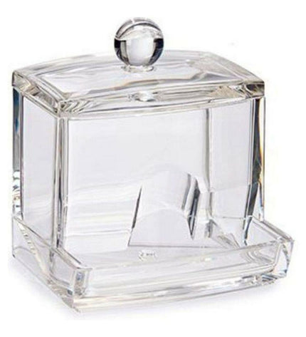 Berilo bathroom storage box with lid, 9 x 10 x 7 cm, made of plastic for household and kitchen organization.