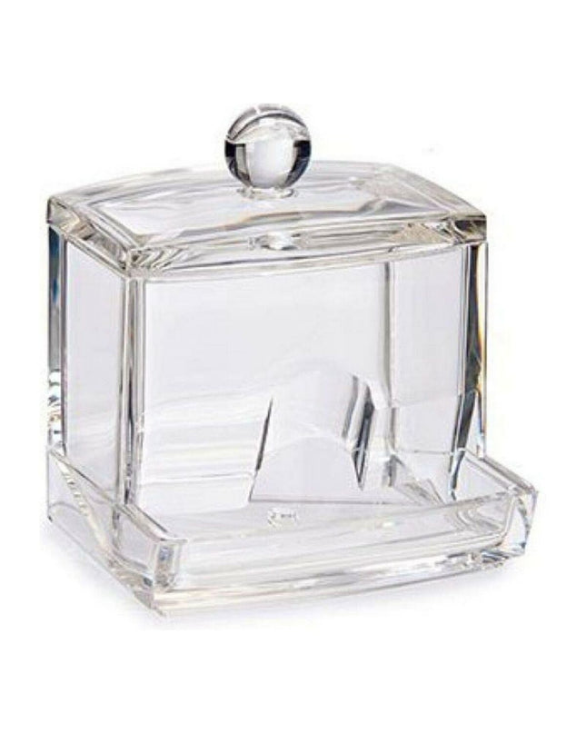 Berilo bathroom storage box with lid, 9 x 10 x 7 cm, made of plastic for household and kitchen organization.