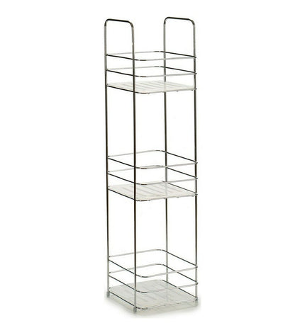 Berilo transparent bathroom cabinet with dimensions 16x63x16 cm, designed for home and kitchen use.