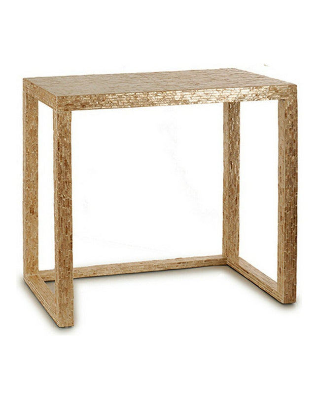 Gift Decor beige and gold rectangular side table, 30.5 x 78 x 90.5 cm, stylish house and kitchen furniture piece.