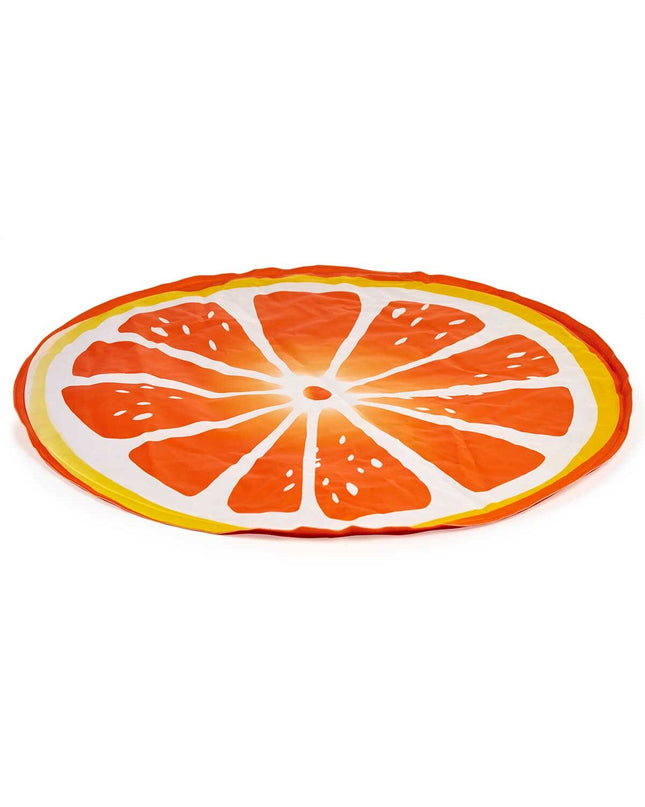 Mascow pet mat for dogs in yellow and orange, 59x59 cm, with a soft, comfortable surface for pets to rest.