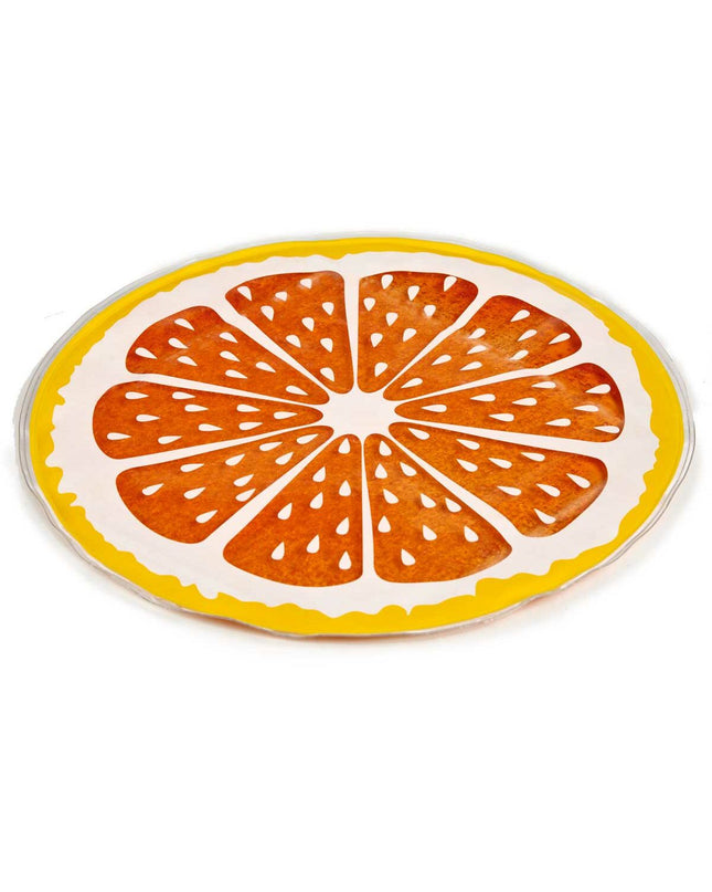 Mascow honden koelmat in geel en oranje, 35 x 35 cm, soft pet cooling mat with colorful design for dogs.