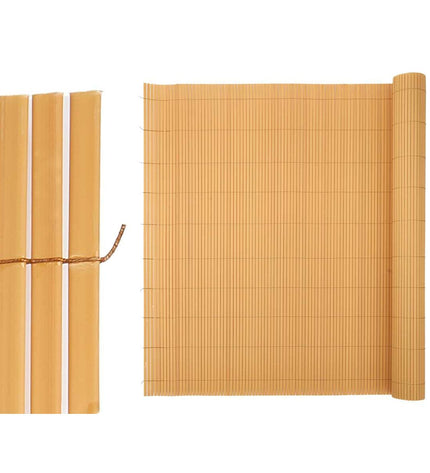 Ibergarden beige PVC garden fence panels in various sizes, outdoor decoration for garden and backyard landscaping.