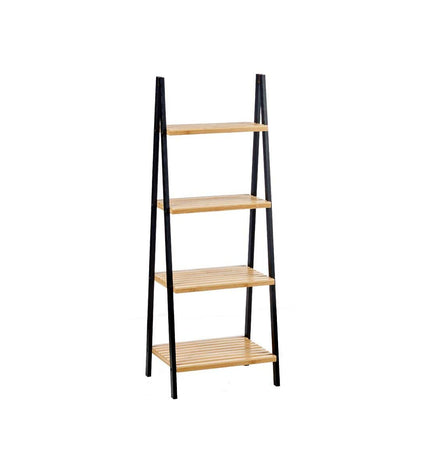 Berilo Zwart natuurlijke badkamerplank 40x109,3x30 cm voor huis en koken, stijlvolle badkamerschappen op muur bevestigd
