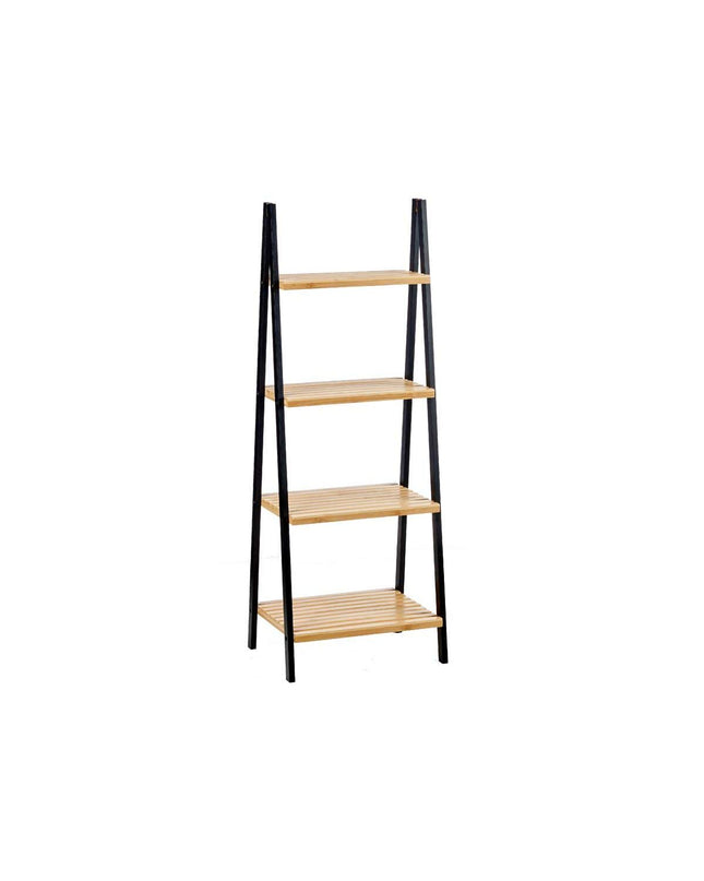 Berilo Zwart natuurlijke badkamerplank 40x109,3x30 cm voor huis en koken, stijlvolle badkamerschappen op muur bevestigd