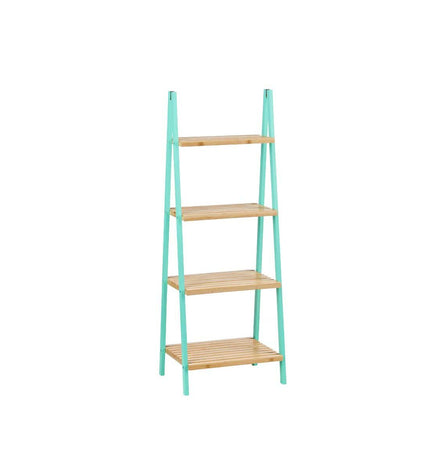 Natuurlijk munt Badkamerschappen Berilo voor badkamer en keuken, 40 x 109,3 x 30 cm, stevig en duurzaam badkamermeubel.