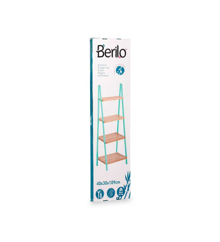 Berilo natural munt bathroom cabinet with dimensions 40x109.3x30 cm, featuring sleek design for modern bathroom storage.