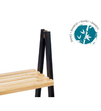 Natuurlijk zwarte Badkamerschappen Berilo, 40.3 x 81.5 x 30 cm, voor badkamer en huis, met stijlvolle design en natuurlijke afwerking