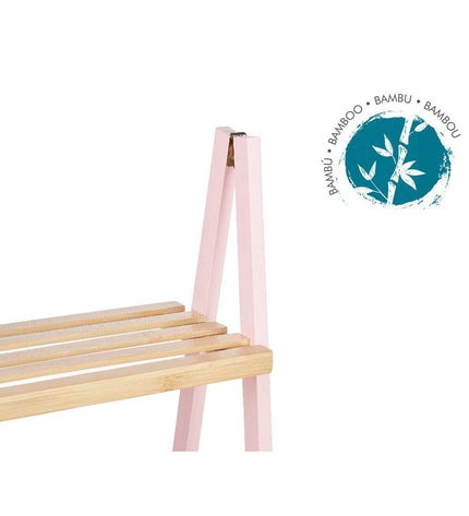 Berilo roze natuurlijke badkamerschappen met afmetingen 40,3 x 81,5 x 30 cm, geschikt voor huis en koken, badruimte.