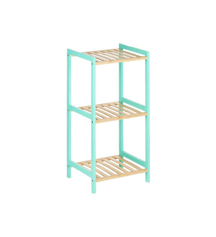 Natuurlijk munt badkamerschappen van Berilo in maat 35 x 30 x 70 cm, gemaakt voor huis en koken, met een muntkleurige afwerking.