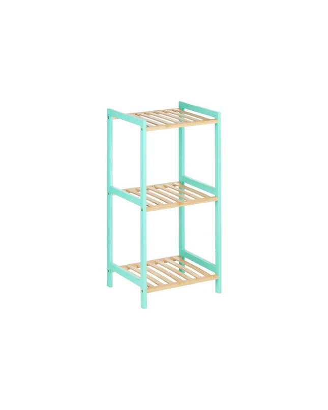 Natuurlijk munt badkamerschappen van Berilo in maat 35 x 30 x 70 cm, gemaakt voor huis en koken, met een muntkleurige afwerking.