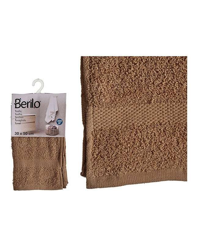 Berilo Kameel badhanddoek featuring a camel design, soft terry fabric, suitable for bathroom use, in natural beige tones.