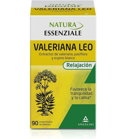 Natura Essenziale Valeriaan Leo valerian supplement, 90 capsules, for relaxation and sleep support in health and personal care.