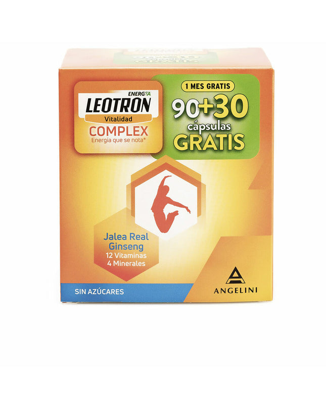 Leotron Complex Ginseng and Royal Jelly dietary supplement box with 120 capsules, health and personal care product from Leotron.