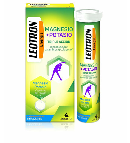 Leotron Magnesium and Potassium dietary supplement box with 36 tablets, health and personal care product in packaging
