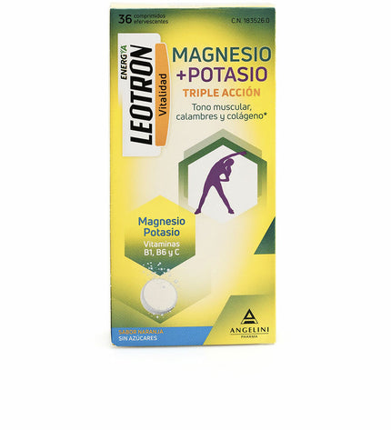 Leotron Magnesium Kalium voedingssupplement box with 36 tablets, health and personal care, vitamins and minerals product