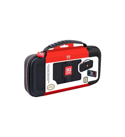 Black Nintendo Switch 2 carrying case with Nintendo branding, designed for easy transport of the Nintendo NS241 gaming console.