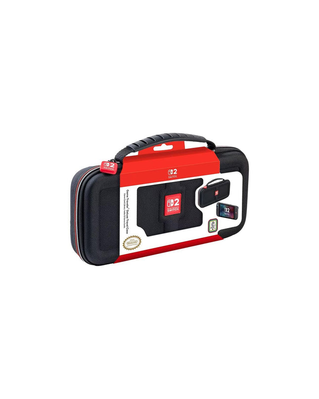 Black Nintendo Switch 2 carrying case with Nintendo branding, designed for easy transport of the Nintendo NS241 gaming console.