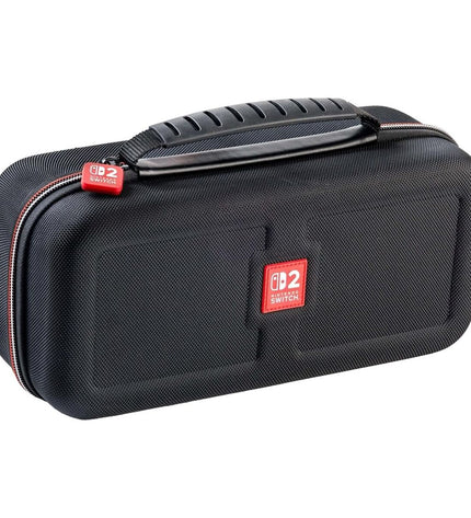 Black Nintendo Switch 2 carrying case by Ardistel, designed for easy transport and protection of the Nintendo Switch 2 console.